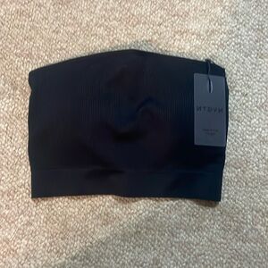 NVGTN - Black Conquer Ribbed Seamless Bandeau Bra. 
NWT 
NEVER WORN 
SIZE- M